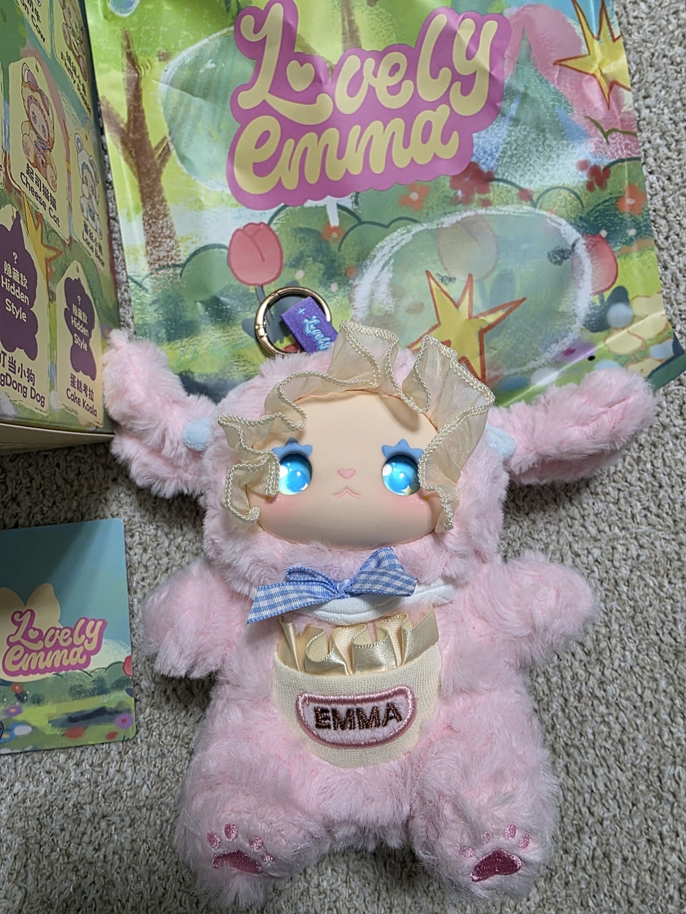 Lovely Emma Plush Keychain - Fluffy Rabbit